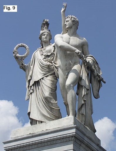 Diomede e            Atena. Albert Wolff, 1853, Schlossbrücke, Berlin